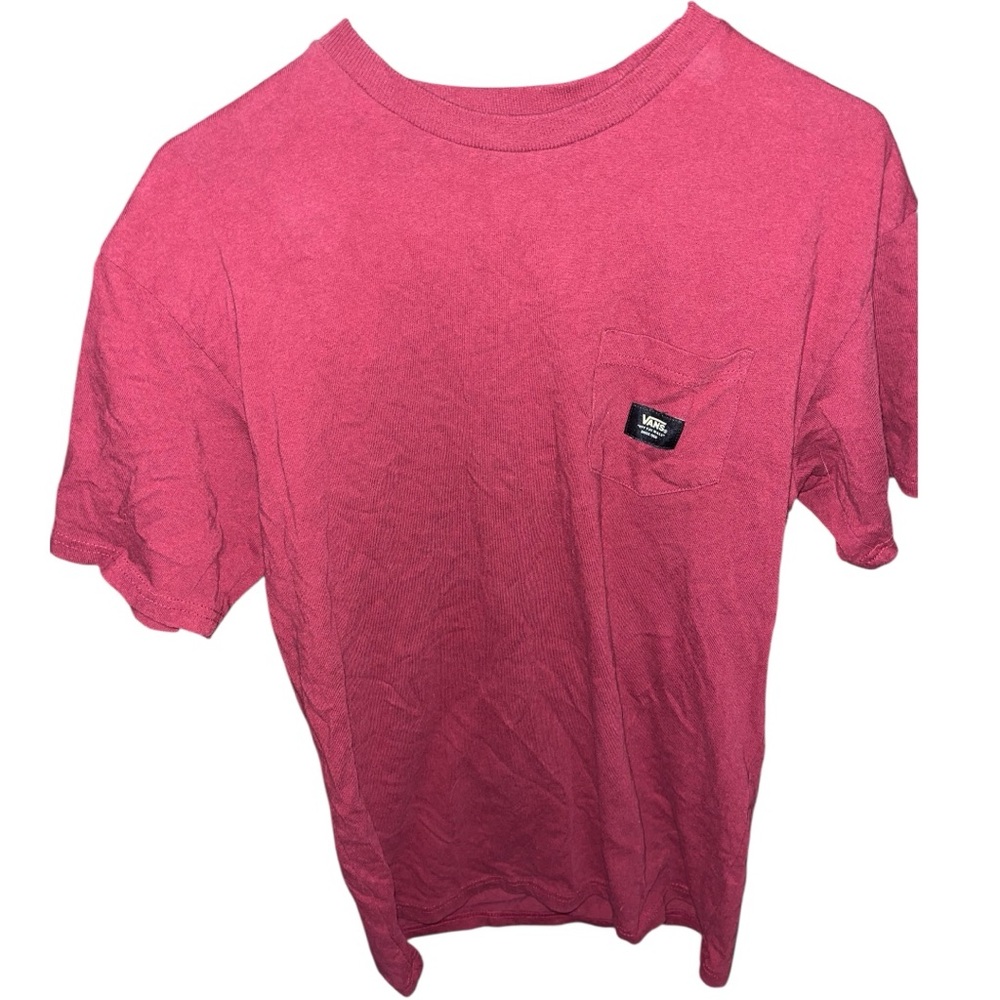 2/$20 🩷 VANS Men’s Classic Fit Round Neck T Shirt SIZE MEDIUM RED